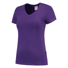 TRICORP T-shirt V Hals Fitted Dames Purple 5XL (SALE)