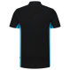 Tricorp 202002 Poloshirt Bicolor Borstzak - Black-Turquoise