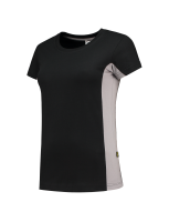 Tricorp 102003 T-Shirt Bicolor Dames - Black-Grey