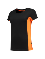 Tricorp 102003 T-Shirt Bicolor Dames - Black-Orange