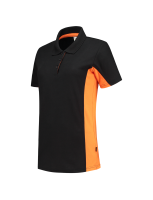 Tricorp 202003 Poloshirt Bicolor Dames - Black-Orange