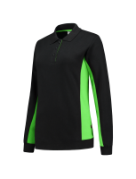 Tricorp 302002 Polosweater Bicolor Dames - Black-Lime