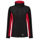Tricorp 402008 Softshell Bicolor Dames - Black-Red