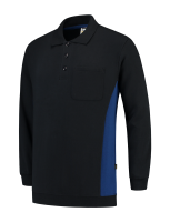 Tricorp 302001 Polosweater Bicolor Borstzak - Navy-Royalblue
