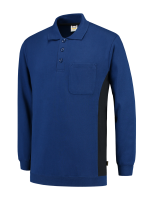 Tricorp 302001 Polosweater Bicolor Borstzak - Royalblue-Navy