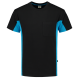 Tricorp 102002 T-Shirt Bicolor Borstzak - Black-Turquoise