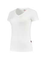 Tricorp 101008 T-Shirt V Hals Slim Fit Dames - White