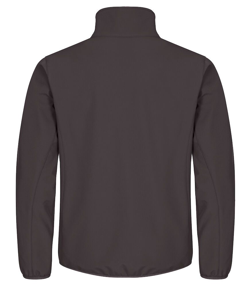 Classic softshell jacket heren donkergrijs 3xl