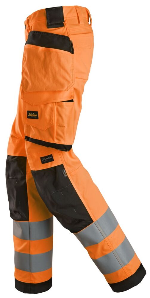 Snickers High-Vis, Klasse 2, Dames Stretchbroek met Holsterzakken 6743