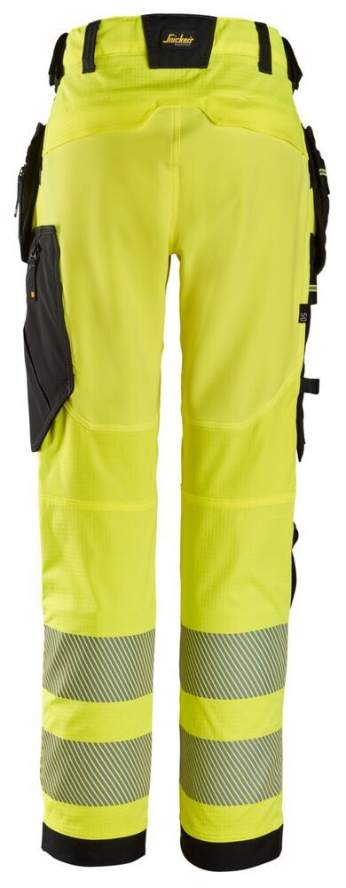 Snickers High-Vis, Klasse 2 Stretch Werkbroek met Holsterzakken 6943