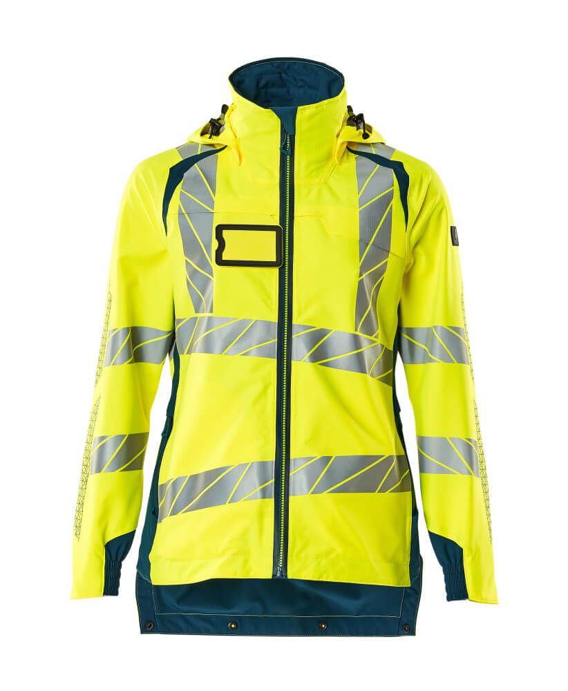 hi-vis geel/donkerpetrol