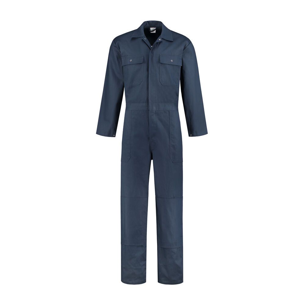 Overall 100% katoen met kniezakken navy maat 48