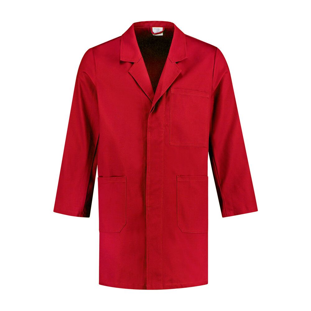 Stofjas 100% katoen rood maat M