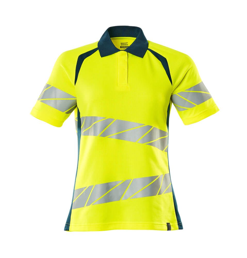 hi-vis geel/donkerpetrol
