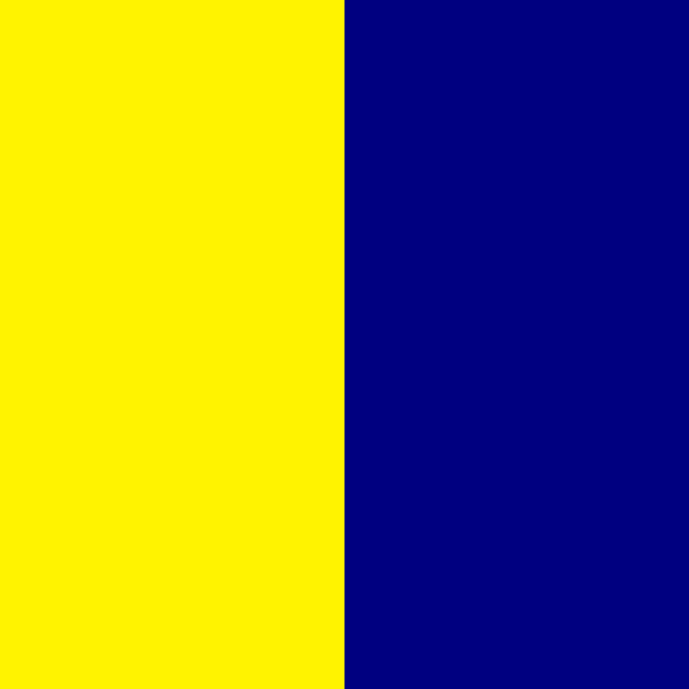 high vis geel/marineblauw