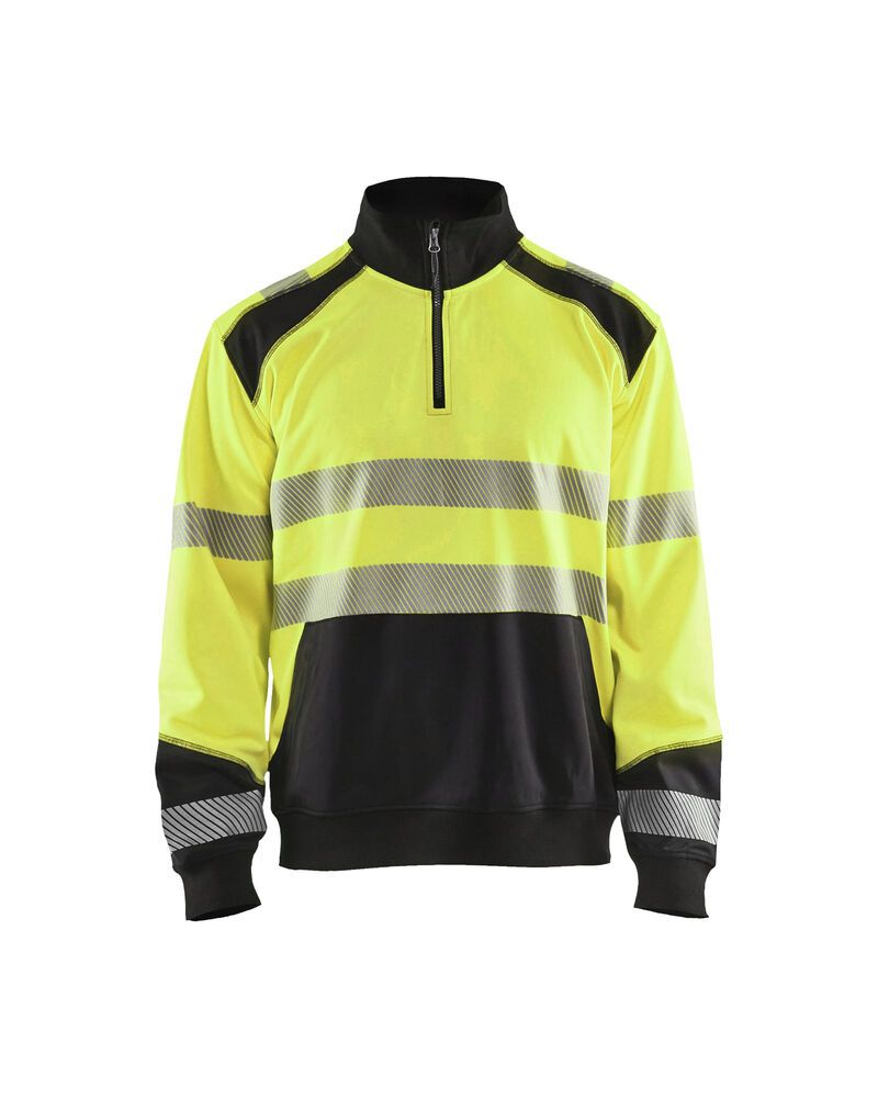 Blåkläder 3556 Sweatshirt halve rits High Vis