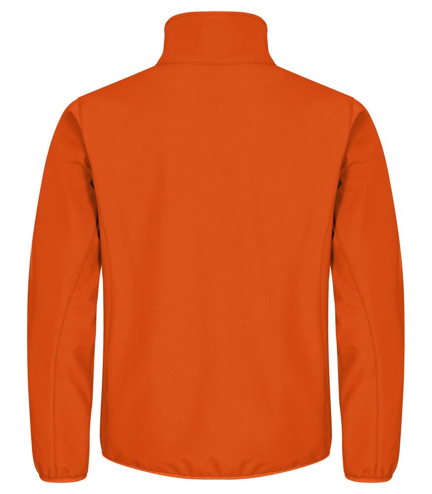 Classic softshell jacket heren diep oranje l