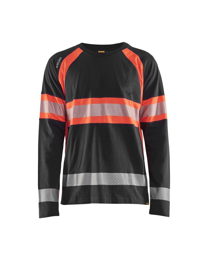 zwart/high vis rood