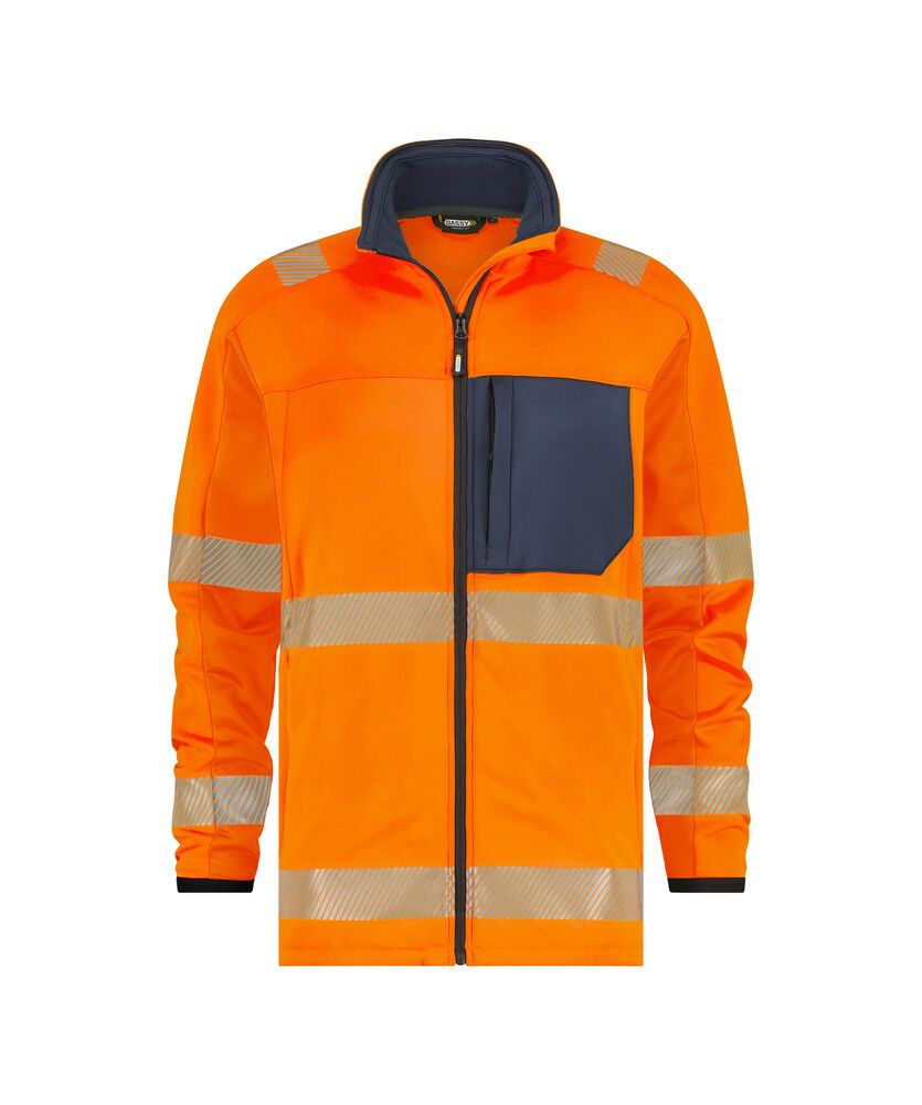 fluo-oranje/marineblauw