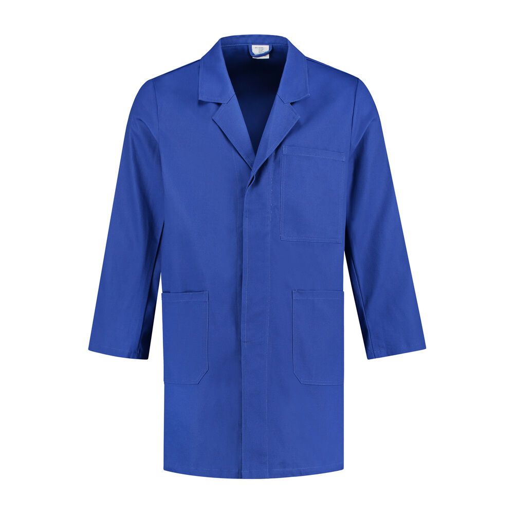 Stofjas 100% katoen korenblauw maat 164