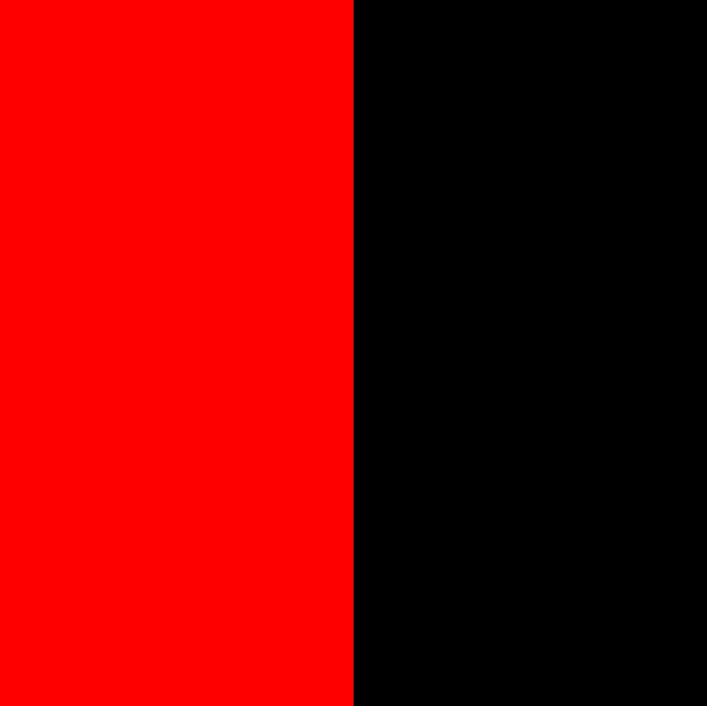 signaalrood/zwart