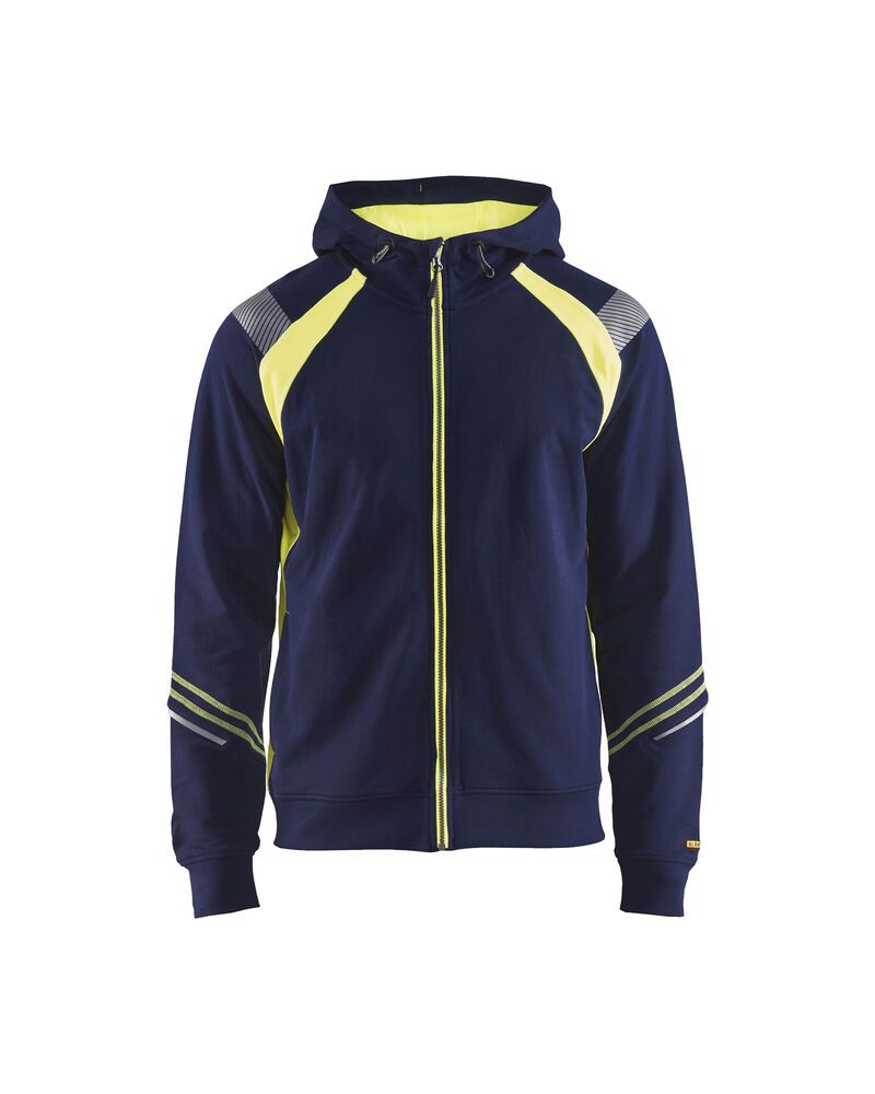 marine/high vis geel