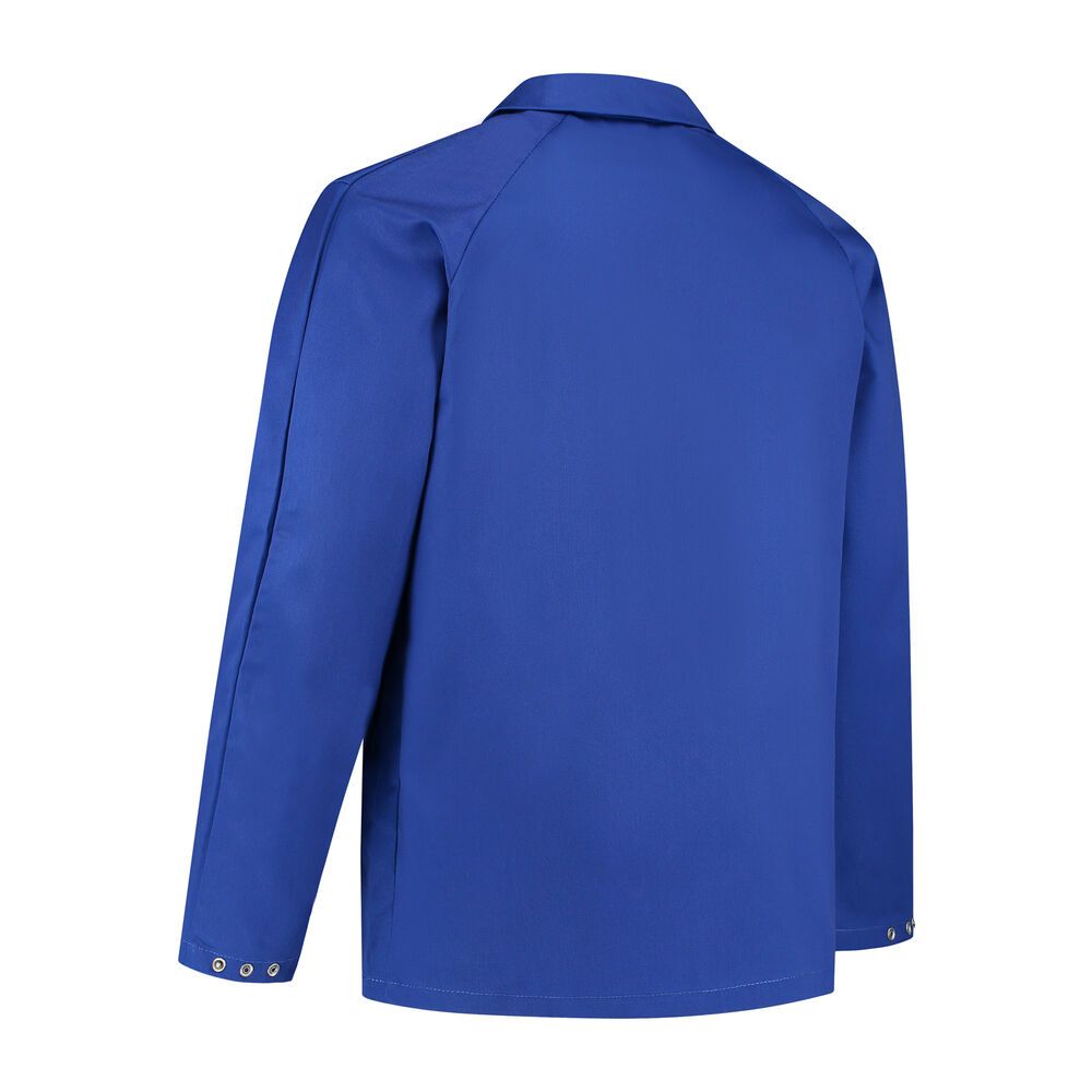 Werkjasje polyester/katoen korenblauw maat L