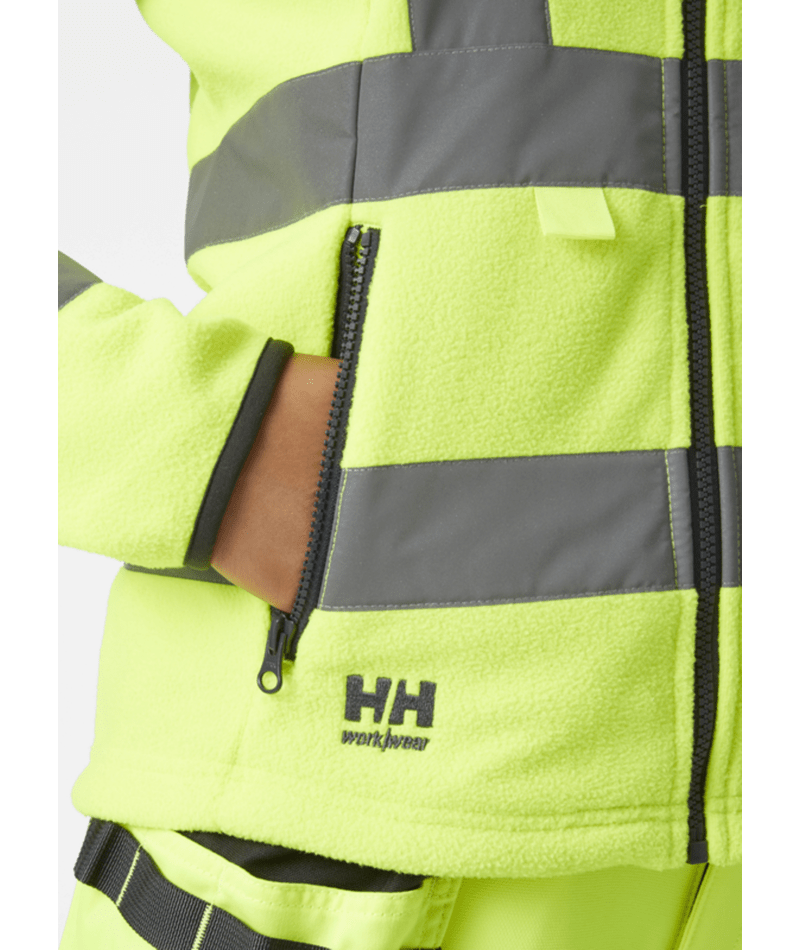 HELLY HANSEN W LUNA HI VIS FLEECE JACKET 72174