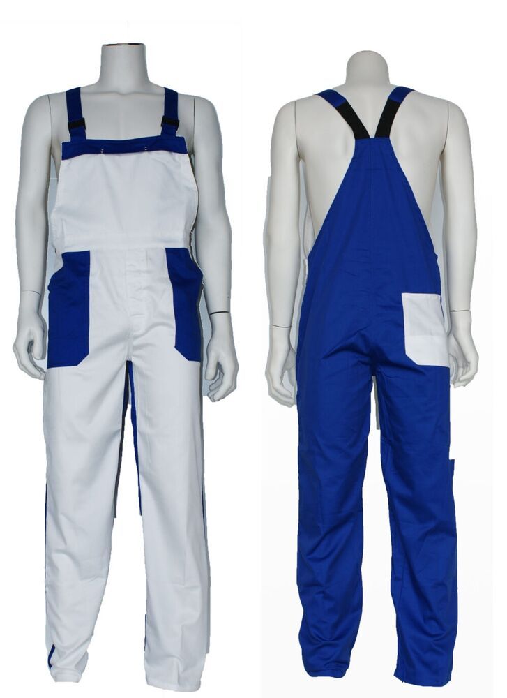 Tuinbroek polyester/katoen geel-zwart maat 58