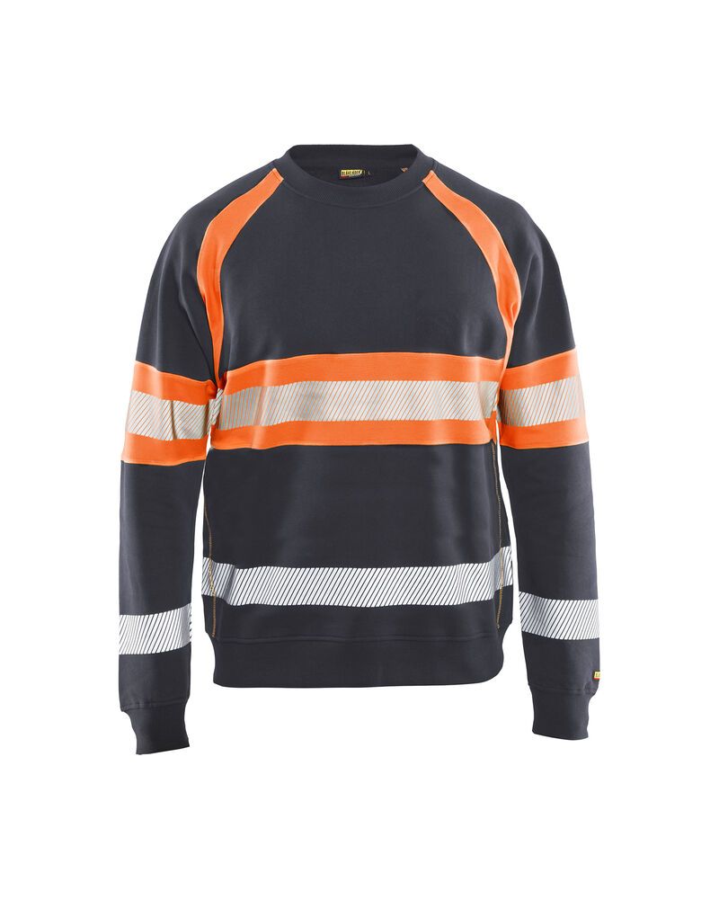 medium grijs/ high vis oranje