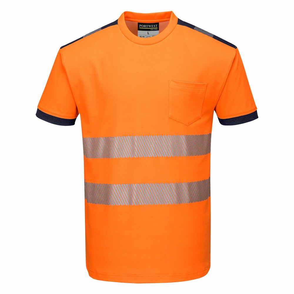 PW3 Hi-Vis Vision T-Shirt Korte Mouw