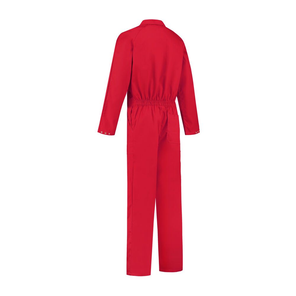 Kinderoverall polyester/katoen rood maat 74