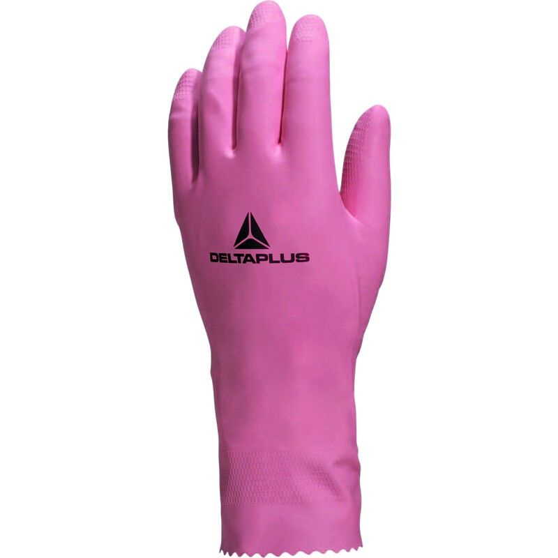 HUISHOUDHANDSCH LATEX ROZE 8/9 Delta Plus