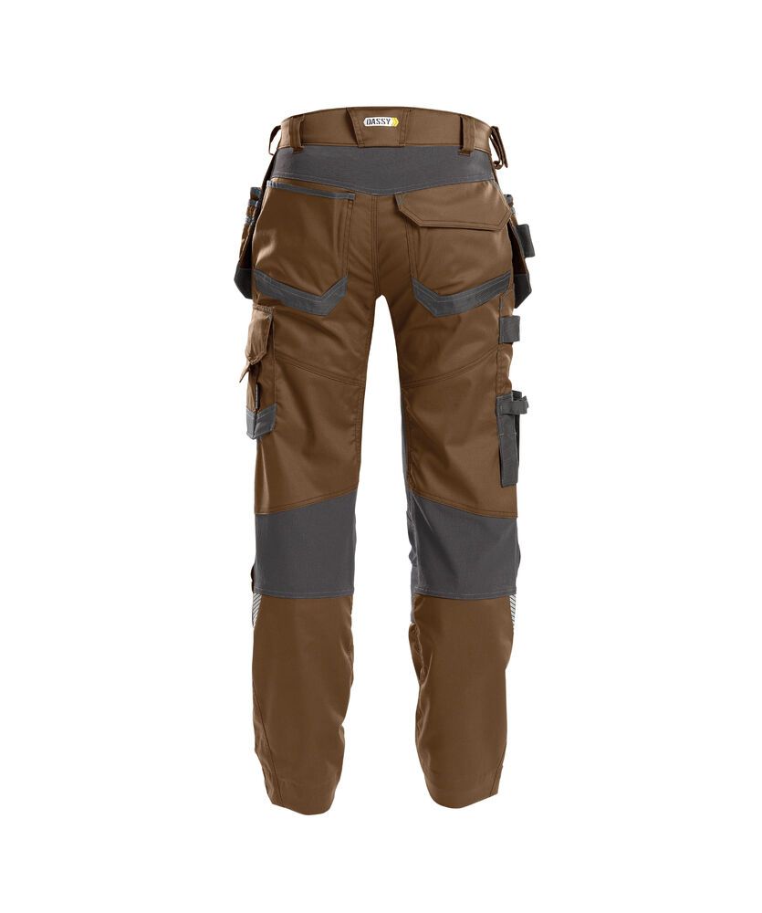 Dassy Flux Holsterzakkenbroek met stretch en kniezakken
