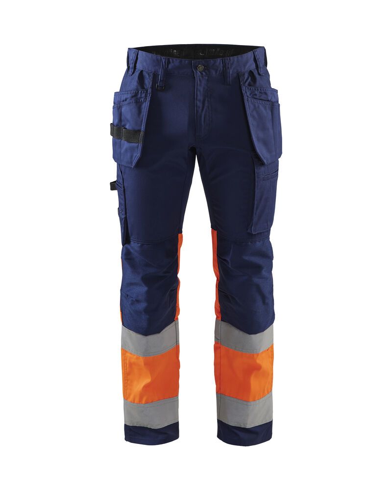 Blåkläder 1558 High Vis werkbroek met stretch
