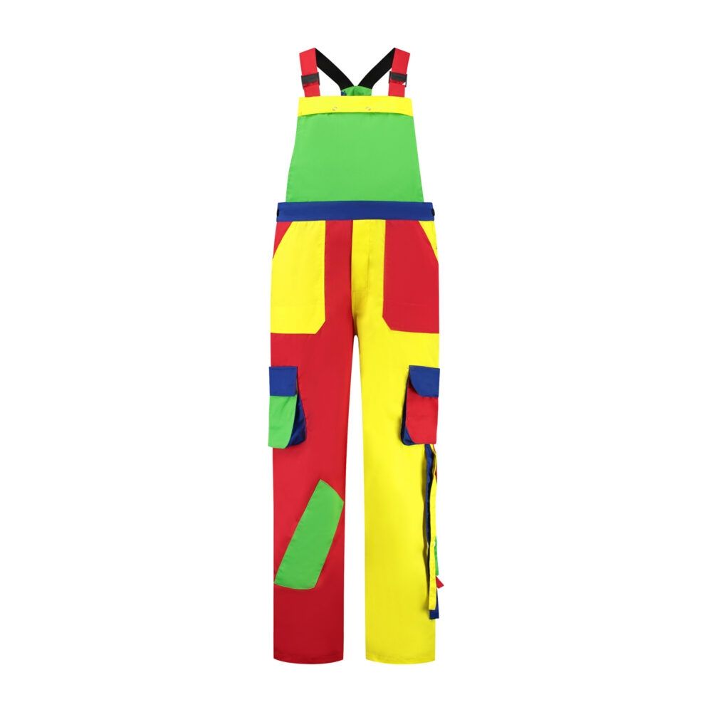 Tuinbroek polyester/katoen gr-ge-ro-franje maat 52