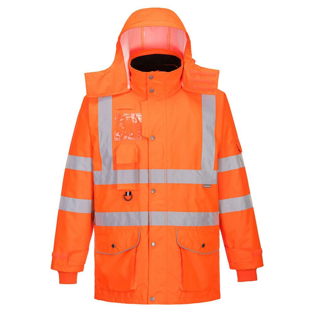 Hi-Vis Ademend 7-in-1 Verkeersjack