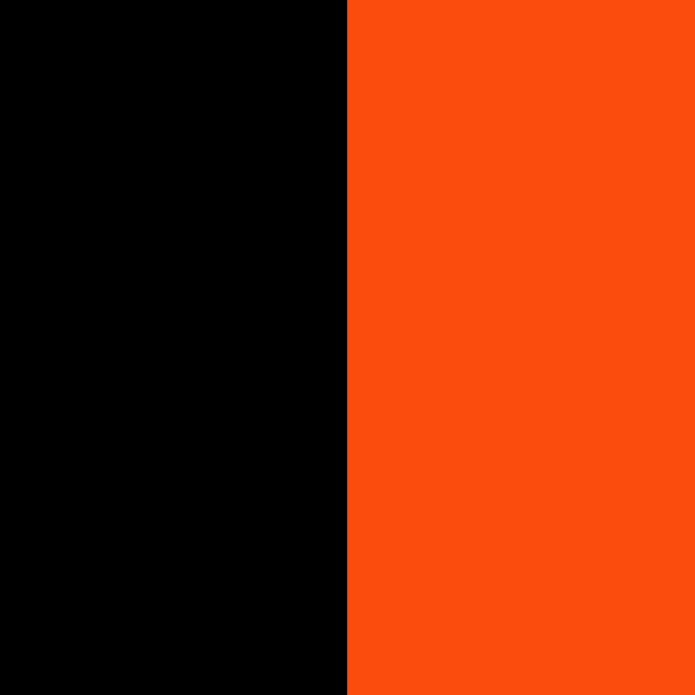zwart - fluor oranje