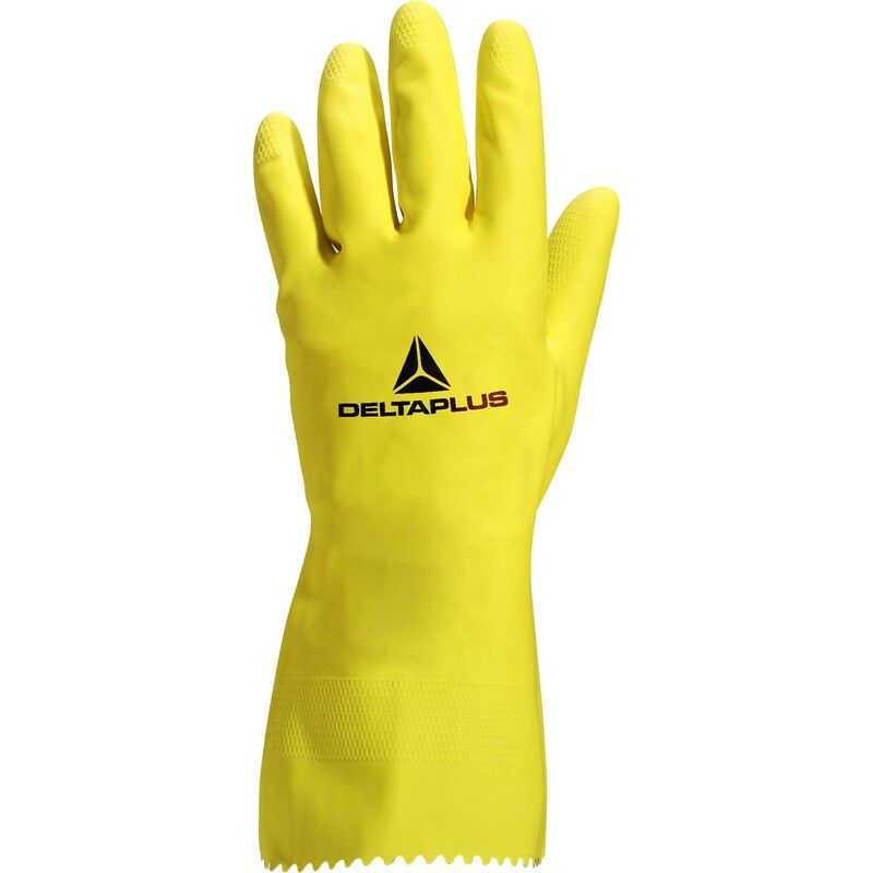 HUISHOUDHANDSCH.LATEX GEEL  T6 Delta Plus
