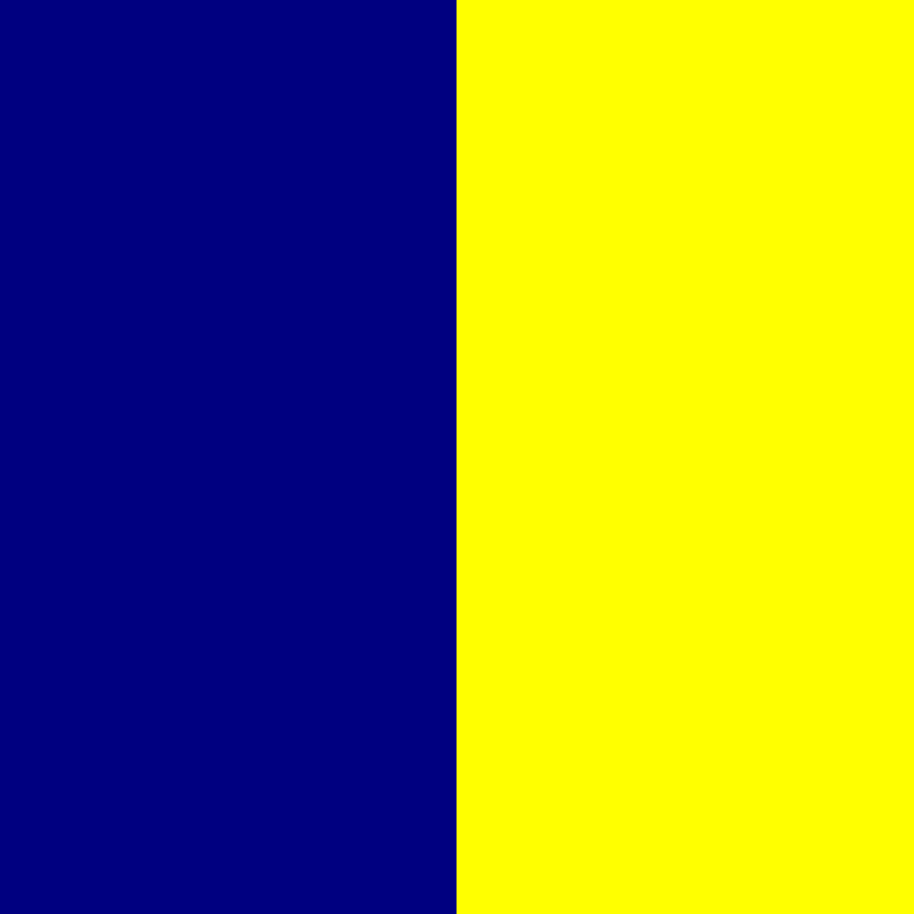 donkerblauw/geel