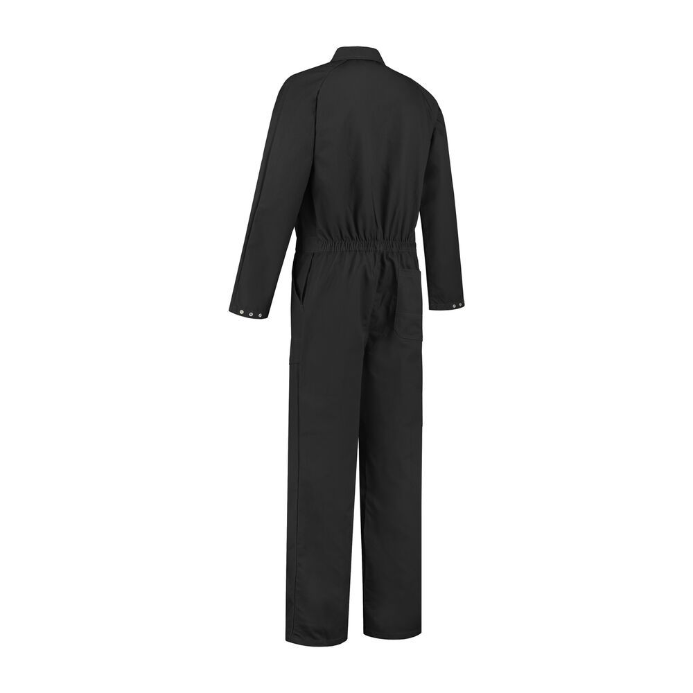 Kinderoverall polyester/katoen zwart maat 164