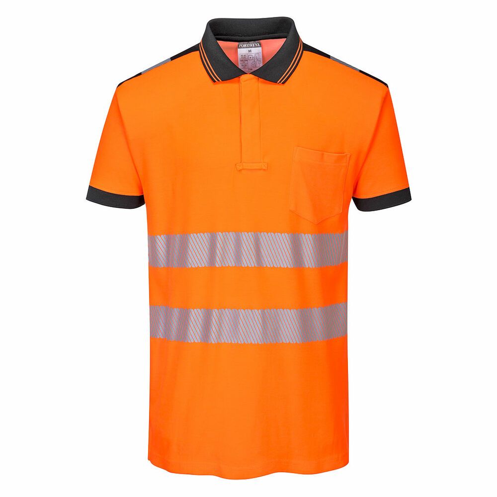 PW3 Hi-Vis Poloshirt Korte Mouw