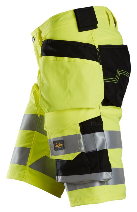 Snickers Stretch Korte Broek met holsterzakken, High-Vis klasse 1 6135