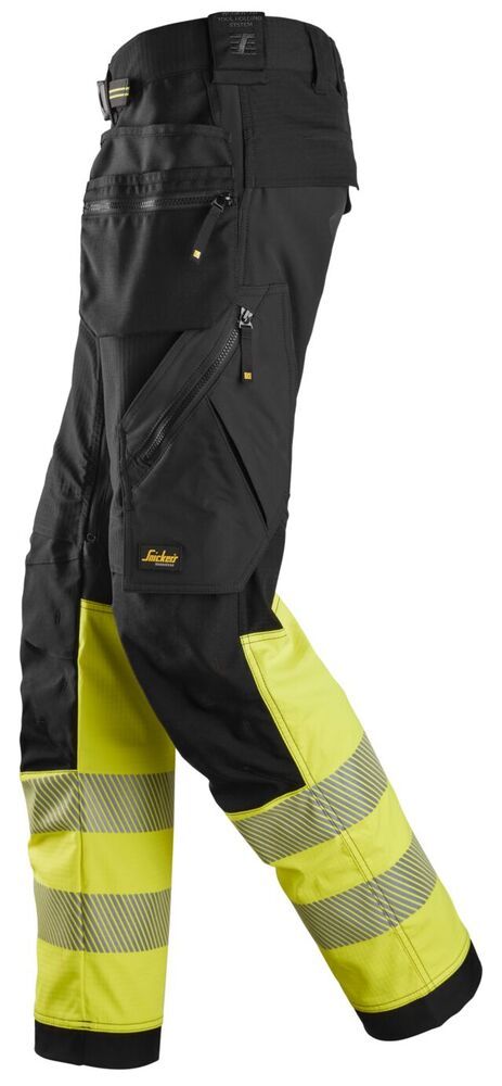 Snickers High-Vis, Klasse 1 Stretch Werkbroek met Holsterzakken 6934