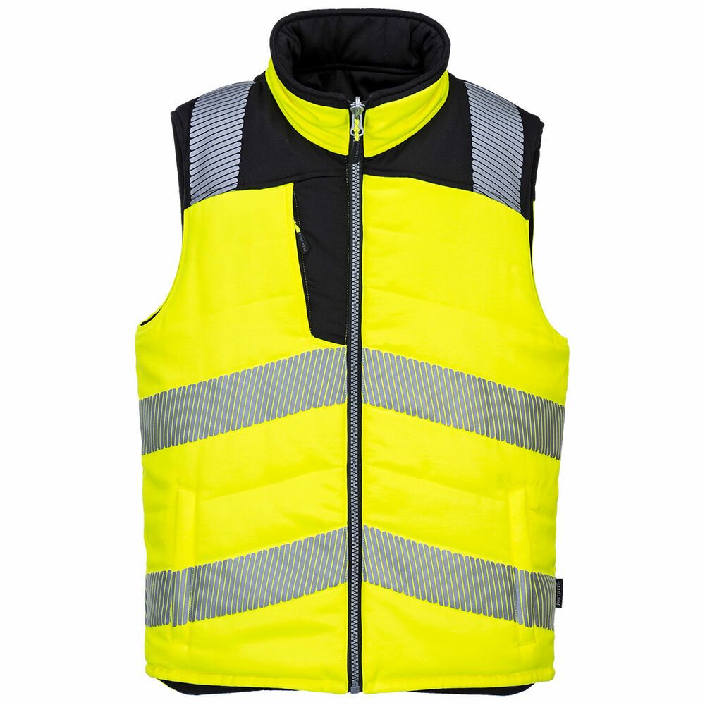 PW3 Hoge zichtbaarheid Bodywarmer, 2 zijde draagbaar.