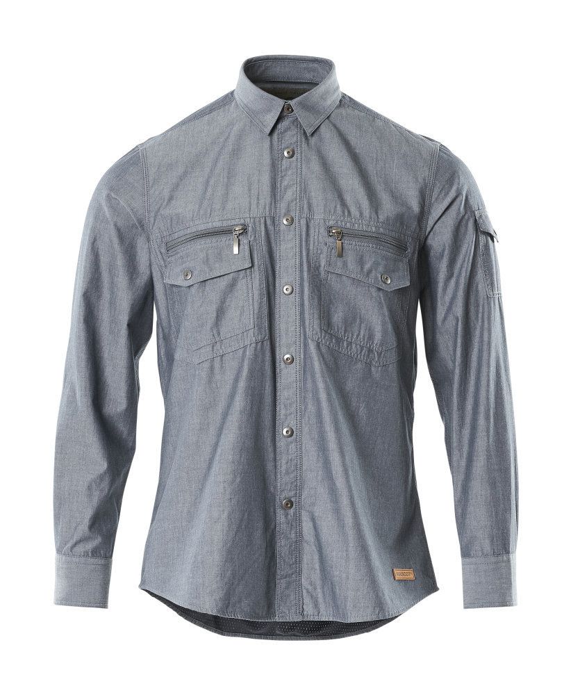 Mascot Norwood Shirt – gewashter donker-blau Denim L