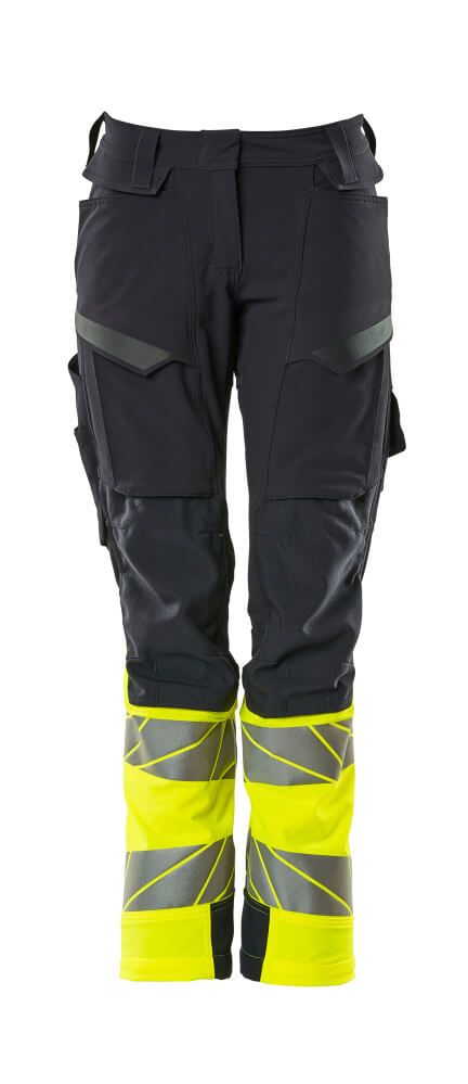donkermarine/hi-vis geel