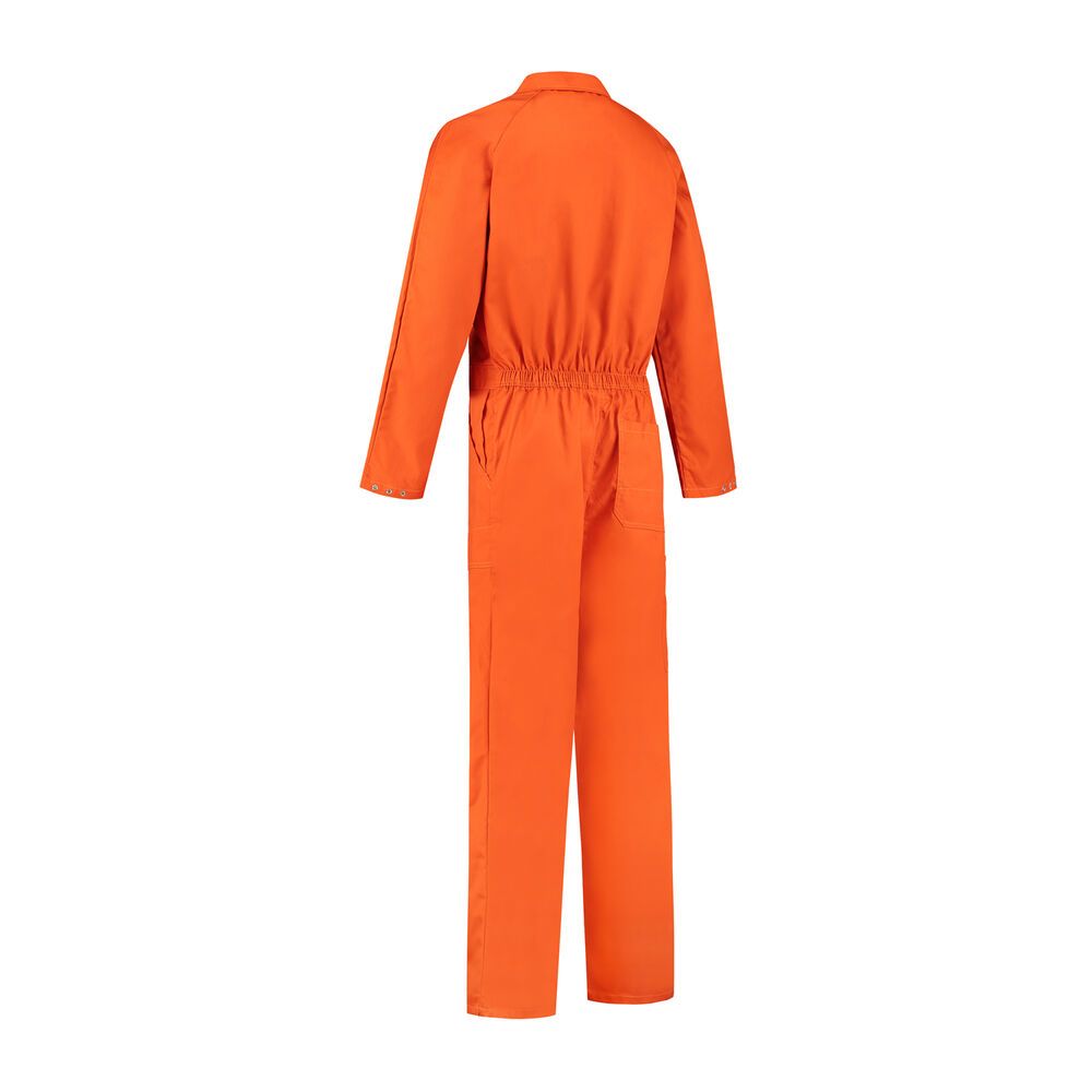 Overall polyester/katoen oranje maat 66