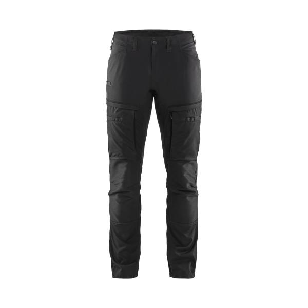 Blaklader Service‑broek met stretch – Zwart/Donkergrijs – Maat C46