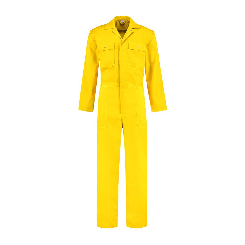 Overall polyester/katoen geel maat 66